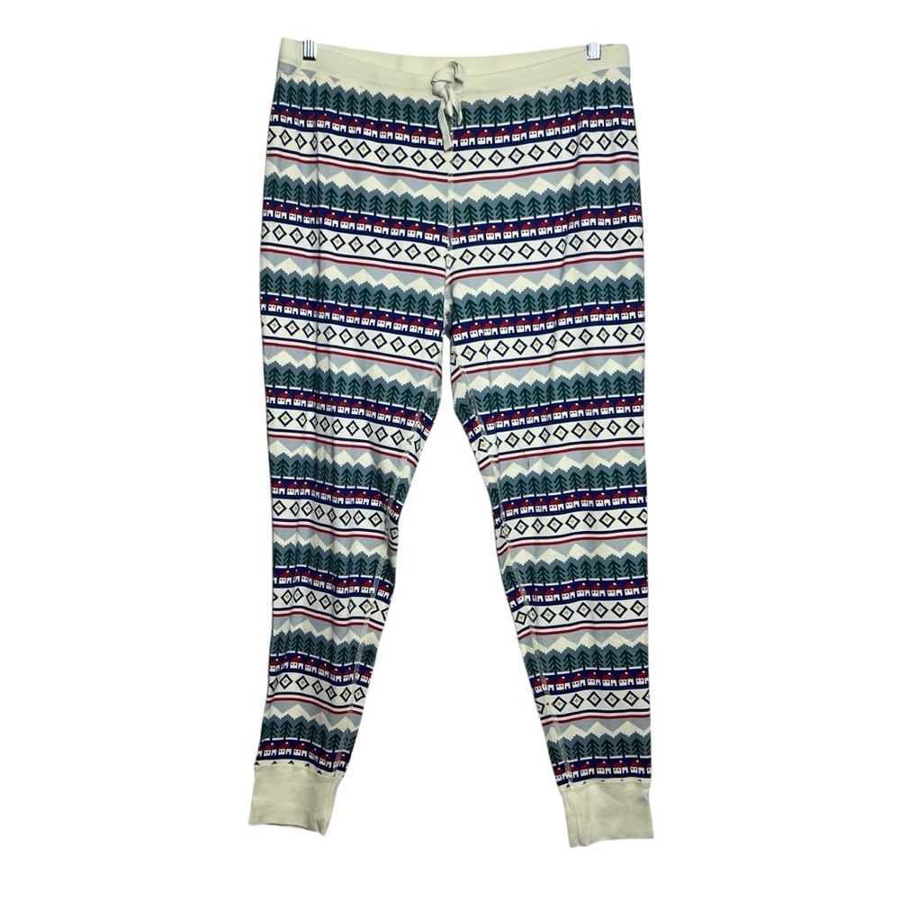 Hanna Andersson Unisex Size XL Holiday Pajama Pants Christmas Fair Isle Pattern